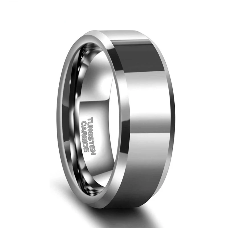

6mm 8mm Silver Color Tungsten Carbide Ring Men's and Women's Matte Wedding Ring High-polished Steel Color Comfortable Fit