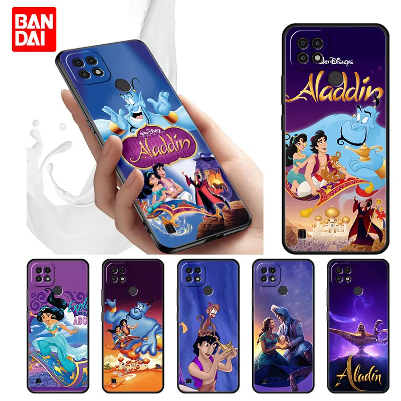 

Cover Case for Realme C21 C21Y C25 C15 C11 2020 C3 C20 5 6 6i 7i 8i 8 Pro Trend Coque Capa Thin Disney Aladdin Princess Jasmine