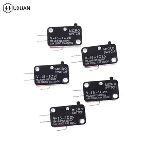 5 шт.лот 250V 16A микроволновая печь дверь аркадная Cherry Кнопка SPDT 1 NO 1 NC микро-переключатель V-15-1C25