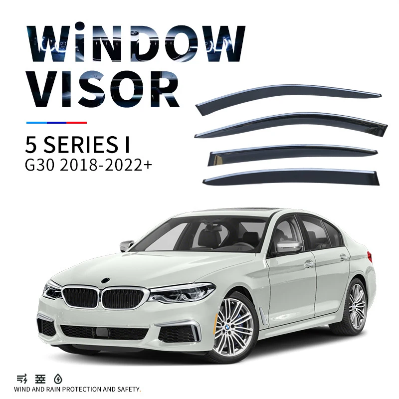 

For BMW 5 Series 2003-2022 E60 F10 G30 Window Visor Wind Deflectors Shelters Visors Rain Guard Visor Vent Shades Car Stylings