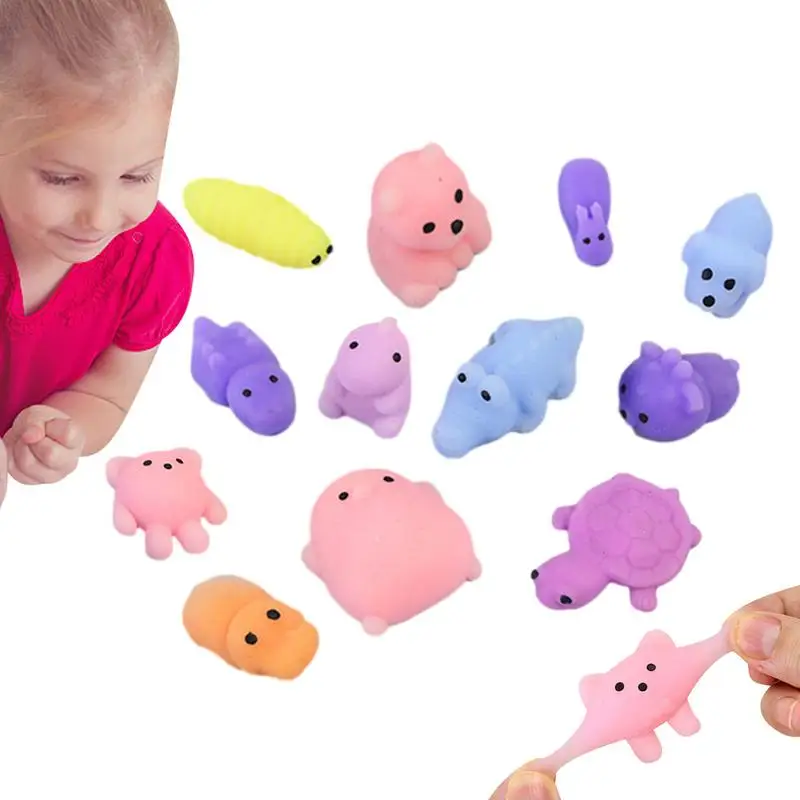 

Animal Squishys Toys Grab Pinch Toy 12pcs Sensory Stress Squeeze Toy Mini Stress Relief Toys Pinch Toys Finger Sensory Toy
