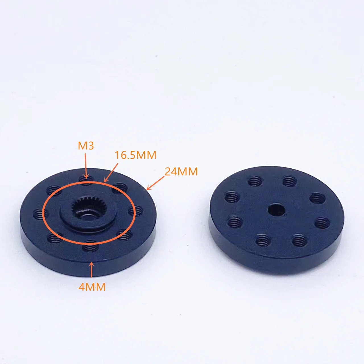 Металлические аксессуары для рулевого механизма 25T стандартная металлическая зеркальная фотография маленькая копия дискового робота MG995 / 996 применимо
