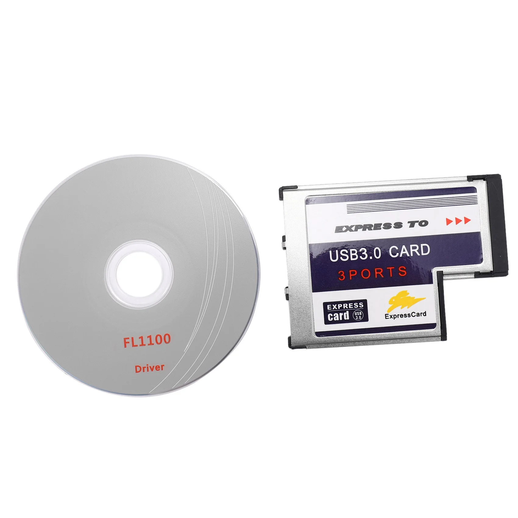 

3 Port USB 3.0 Card 54mm PCMCIA Card for Laptop NEW