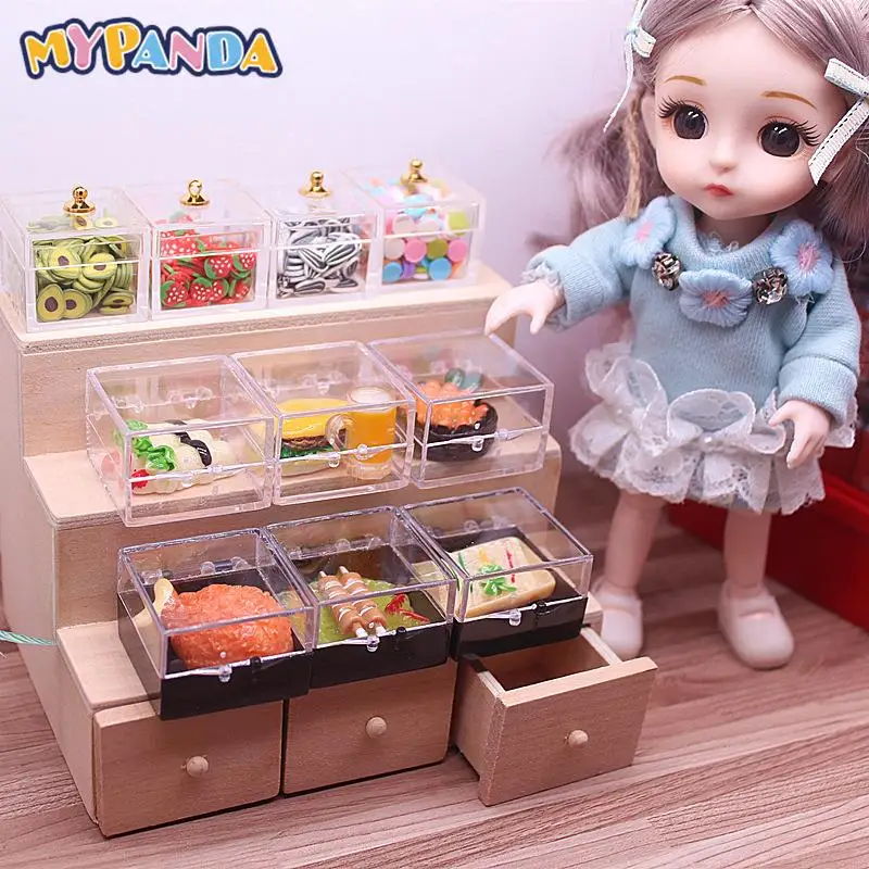 

Миниатюрная коробка для конфет в масштабе 1/12, коробка для хранения десертных тортов, модель кукольного домика, декоративная игрушка