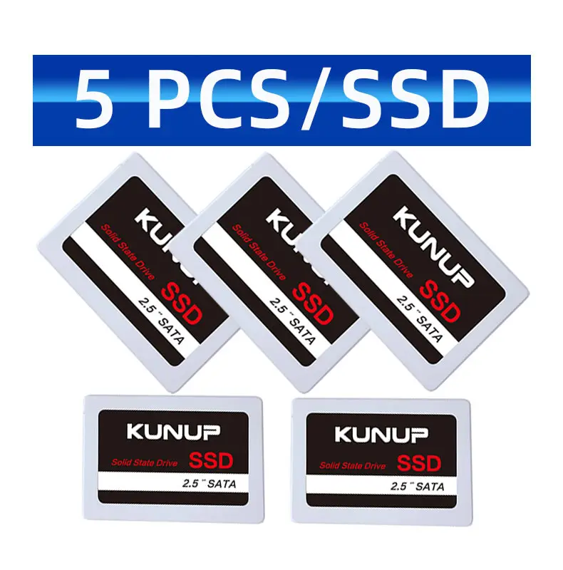 5 PCS Factory Wholesale Solid state drive 128GB Sata 240GB 2.5 ssd 256GB 480GB  Internal Hard Drive Disk For Laptop Desktop