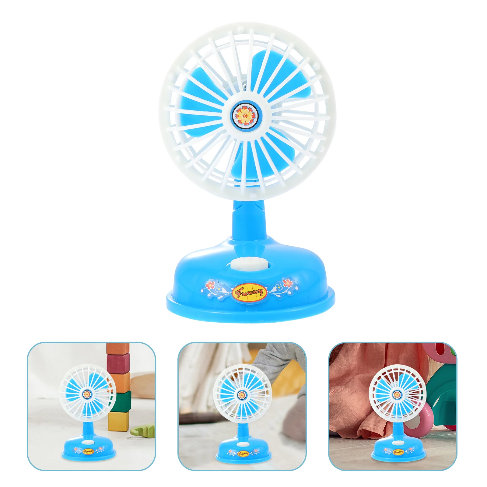 

Simulation Electric Fan Kids Playing House Toy Plaything Funny Simulated Creative Vintage Desk Lamp