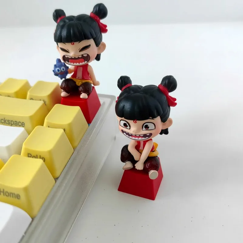 Волшебный детский колпачок Nezha DIY 3D механическая клавиатура с перекрестной осью