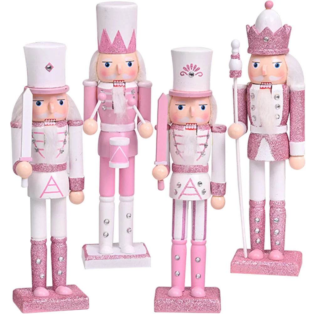 

Nutcracker Christmas Nutcrackers Woodgifts Teen Girl Decor Soldier Wooden Ornament Desktop Figures Decorations Ornaments Craft