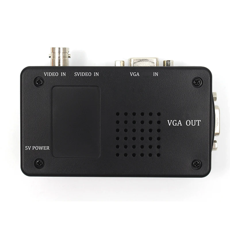 S-Video/BNC VGA/VGA видеоадаптер для ПК с BNC + 4-контактный S-Video цвет черный |