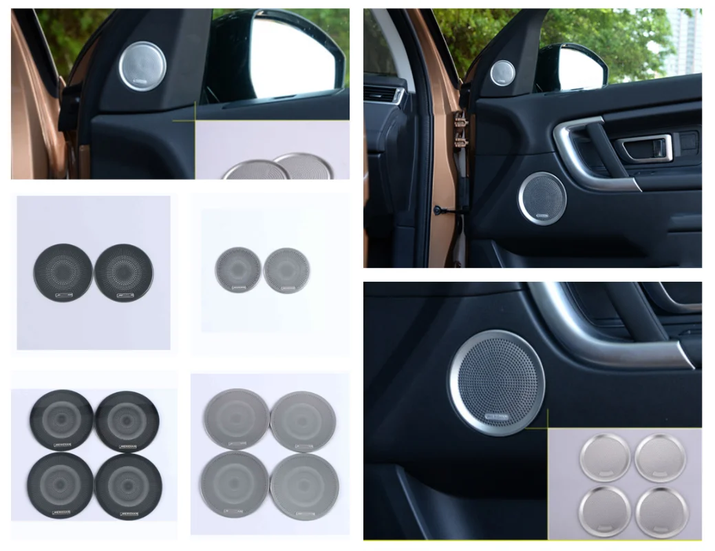 

For Land Rover Discovery Sport 2015 - 2020 Door Stereo Speaker Sound Loudspeaker Ring Cover Trim