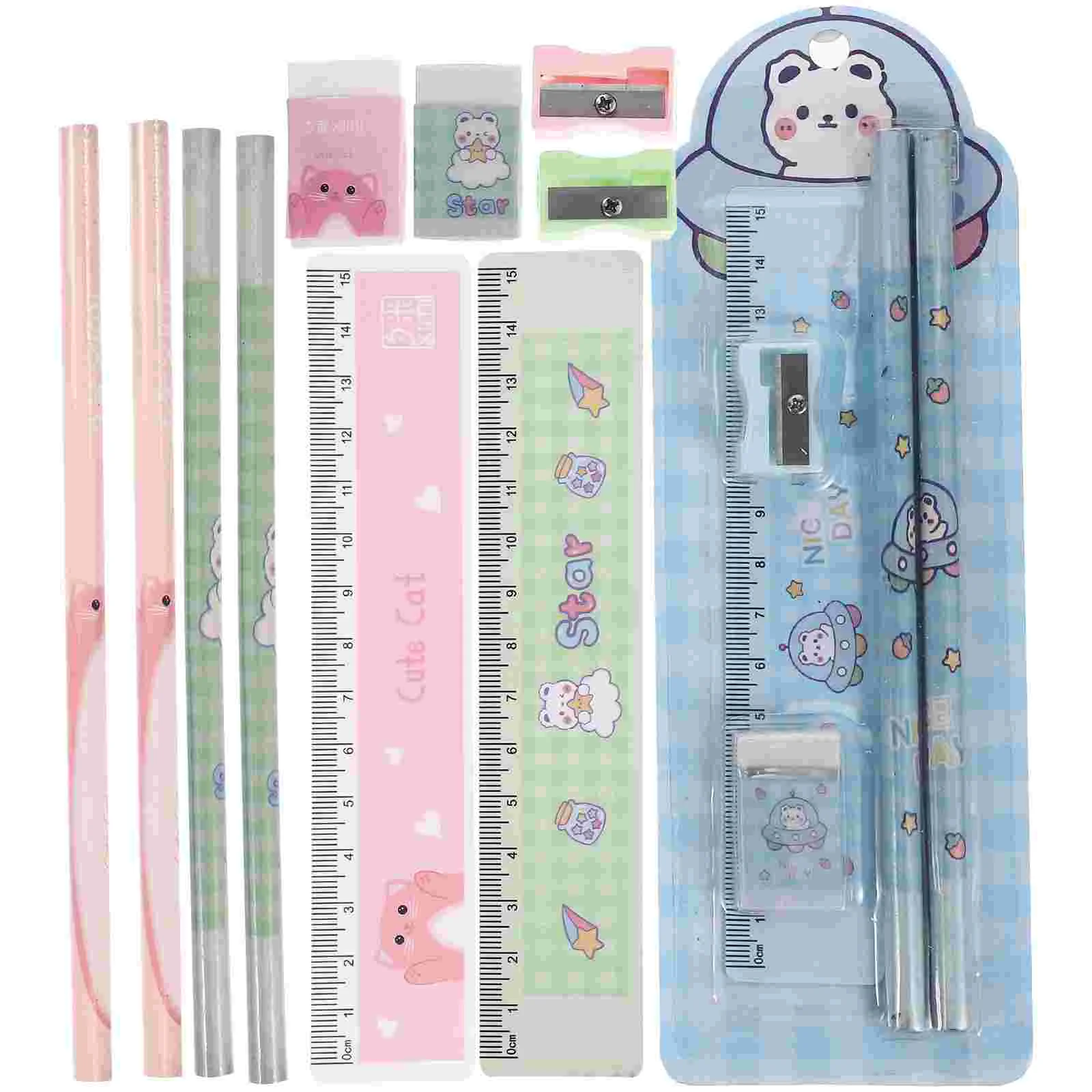 

6 Sets Manual Pencils Creative Erasers Suits Kids Erasers Kids Kit Kids Set Handheld Manual Erasers Pencils Children