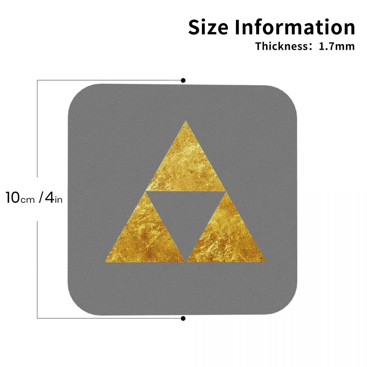 Золотые подставки Triforce с символом Zelda кухонные салфетки нескользящие