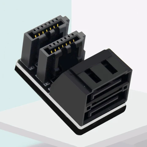 SATA 7-контактный угловой адаптер