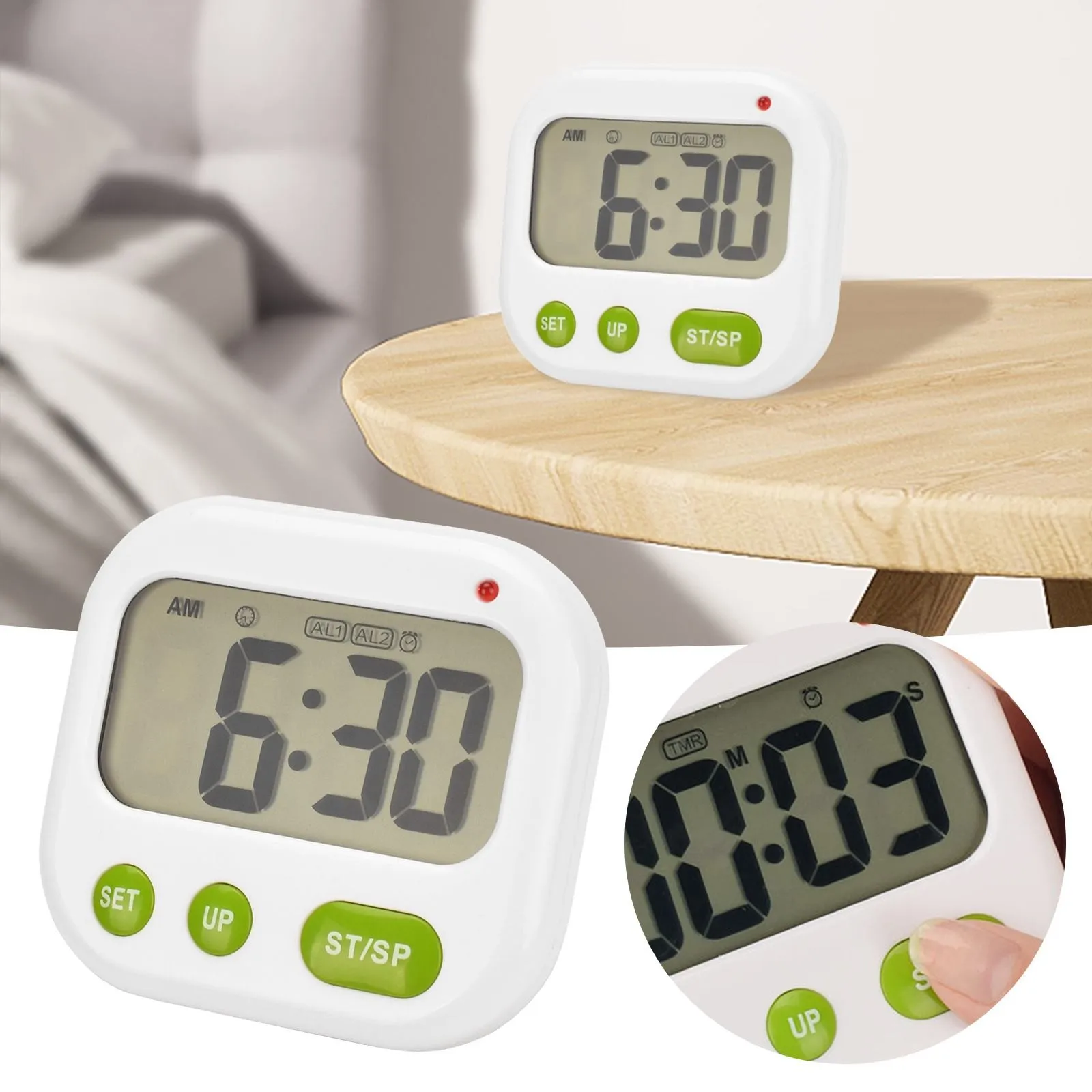 With Led Indicator Light Green Button Led Plastic
