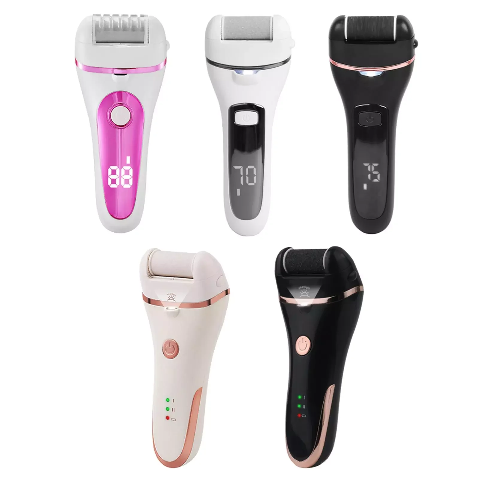 

NEW2023 Feet Callus Remover Pedicure Kit USB Rechargeable with Roller Heads Powerful Foot Grinder for Cracked Skin Feet Care