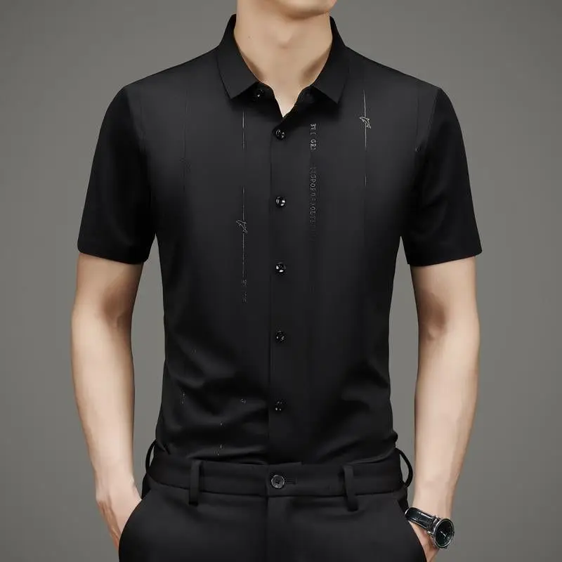 

Высококачественная эластичная рубашка из ледяного шелка