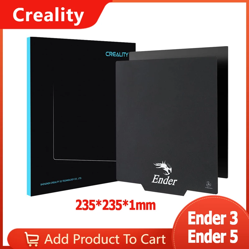 Creality 3D Ender 3 V2 Магнитная Горячая фотопластина 235*235*1 мм для /Ender 5 Pro /CR20 оригинальные
