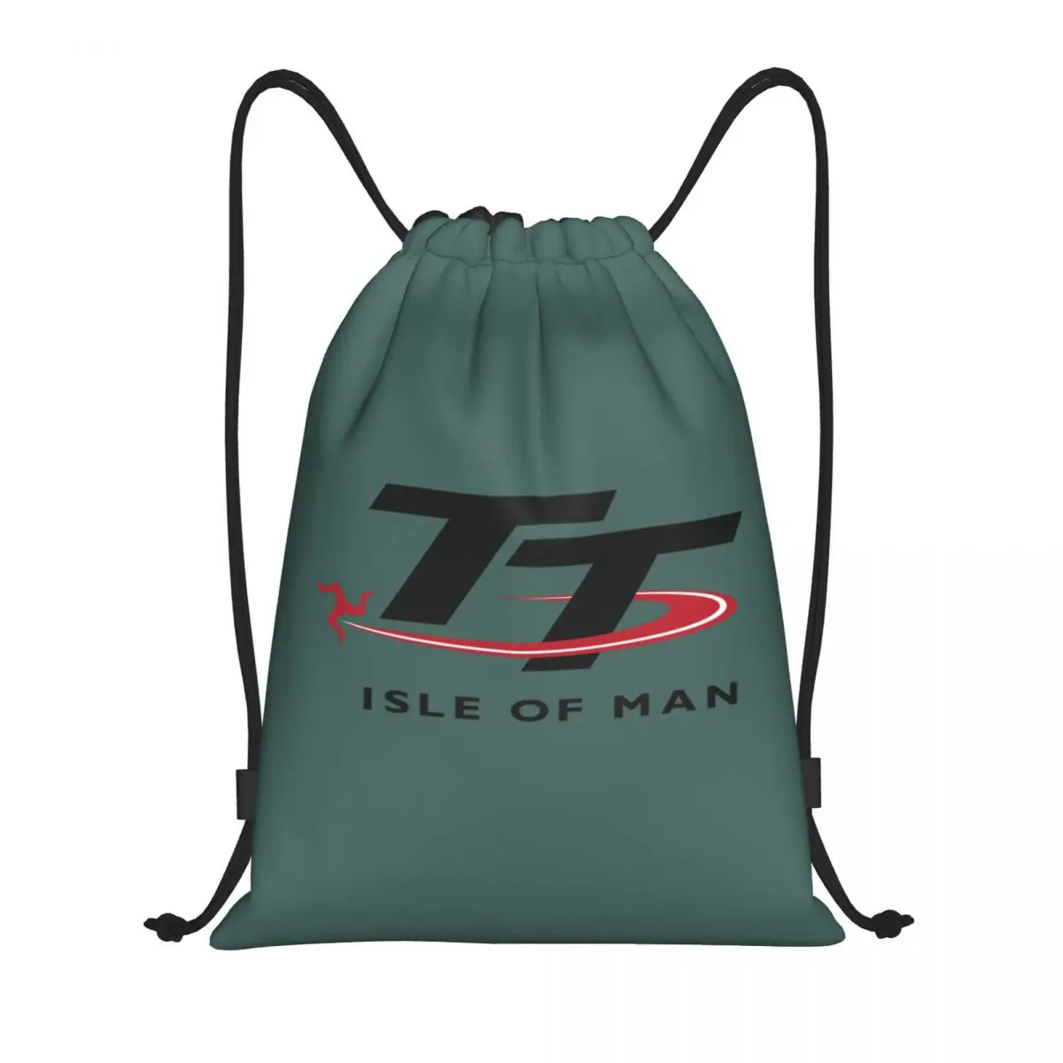 

Isle Of Man TT Races Drawstring Backpack Bags Women Men Lightweight Motorcycle Sport Gym Sports Sackpack Sacks for Traveling