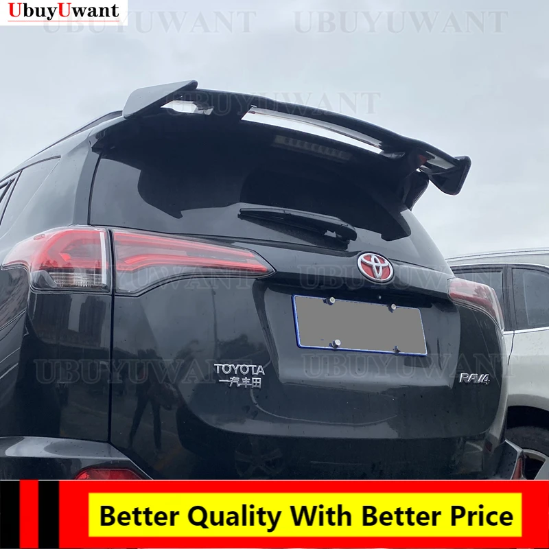 

Спойлер для Toyota Rav 4 2007-2022 Rav4, спойлер из высококачественного АБС-материала для заднего крыла автомобиля, задний спойлер из углеродного волок...
