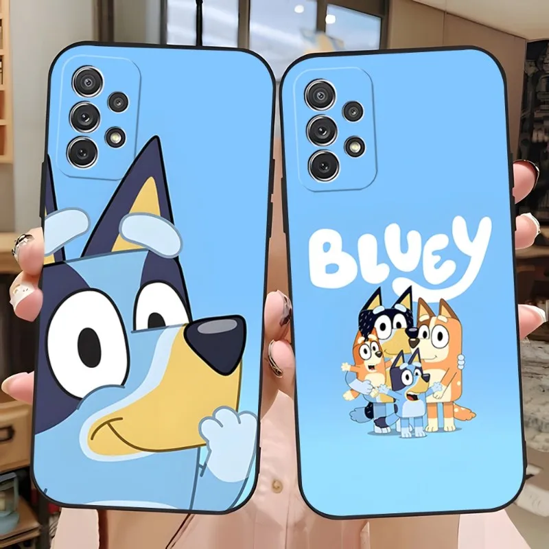 B-Bluey Bandit-Chilli чехол для телефона Samsung Galaxy S23 S22 S20 S21 S9 S30 S10 S8 S7 Pro Plus Ultra Fe дизайнерская задняя крышка