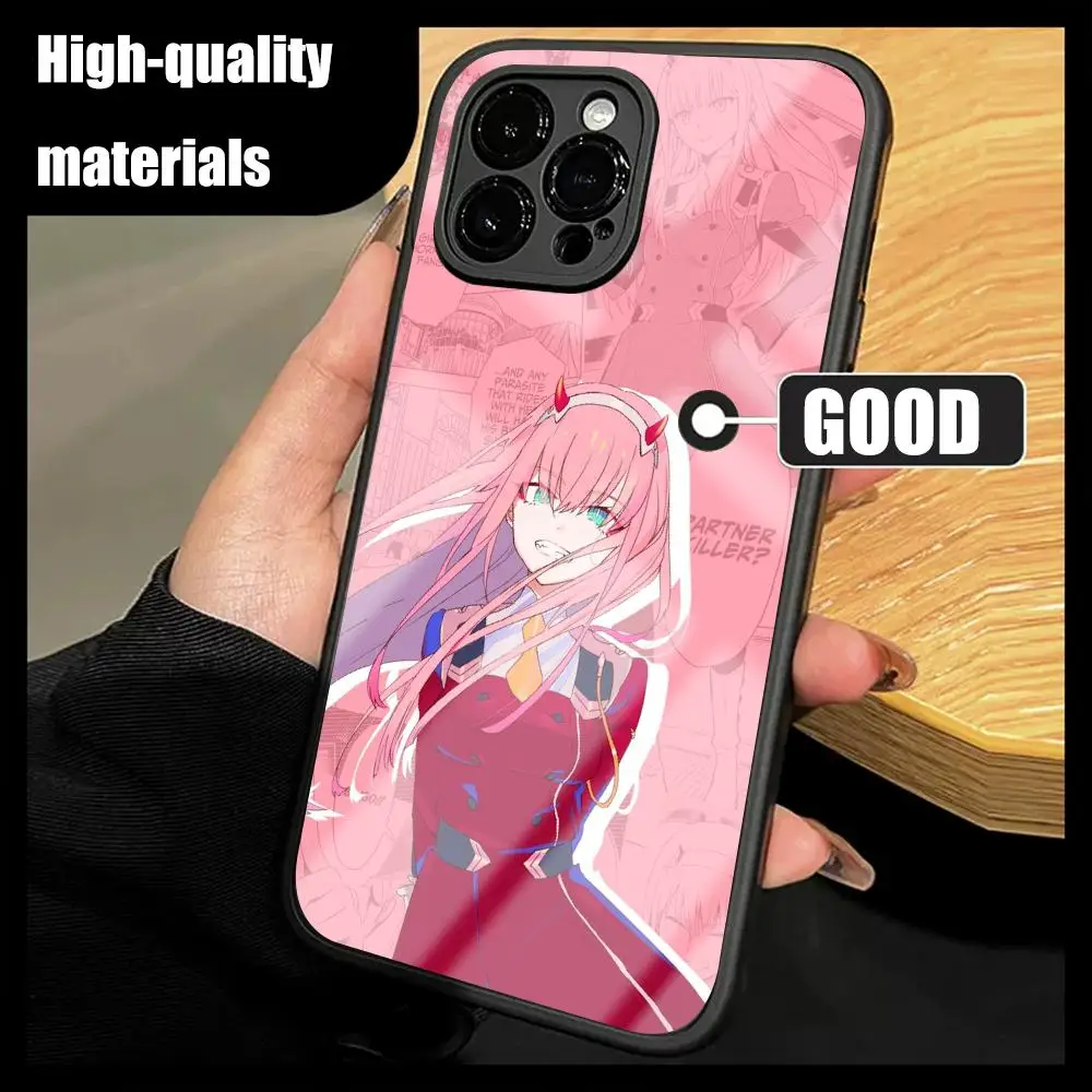 Фото Чехол для телефона Zero Two Darling In The FranXX для iPhone 17 16 15 14 13 12 11 X XR XS 8 Plus Mini Pro Max, стеклянный магнитный чехол №2