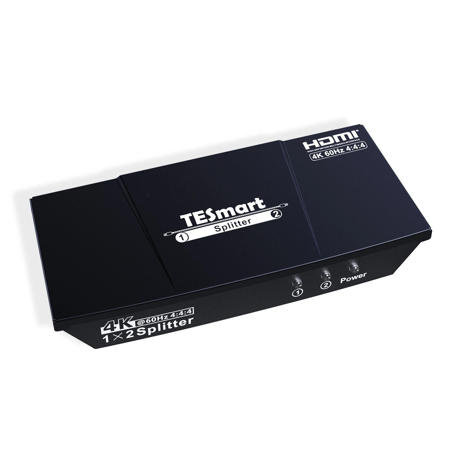 HDMI splitter 4K @ 60Hz support HDCP 2.2, bi-directional flexible control 7 modes EDID for laptop PS4