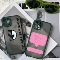 hot ferragnies eyes chiara phone case luxury silicone shockproof matte for iphone 7 8 plus x xs xr 11 12 13 mini pro max