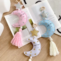 ins baby cribkids tent hanging decoration nordic stars moon tassel childrens room wall decor toy pendant