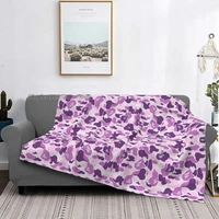 bape camo texture camouflage blanket military winter bedspread plush super soft cover flannel quilt bedding sofa bedroom fluffy