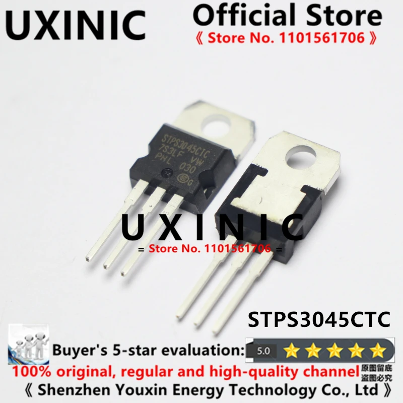 

UXINIC 100% новый импортный оригинальный транзистор STPS3045CTC TO-220