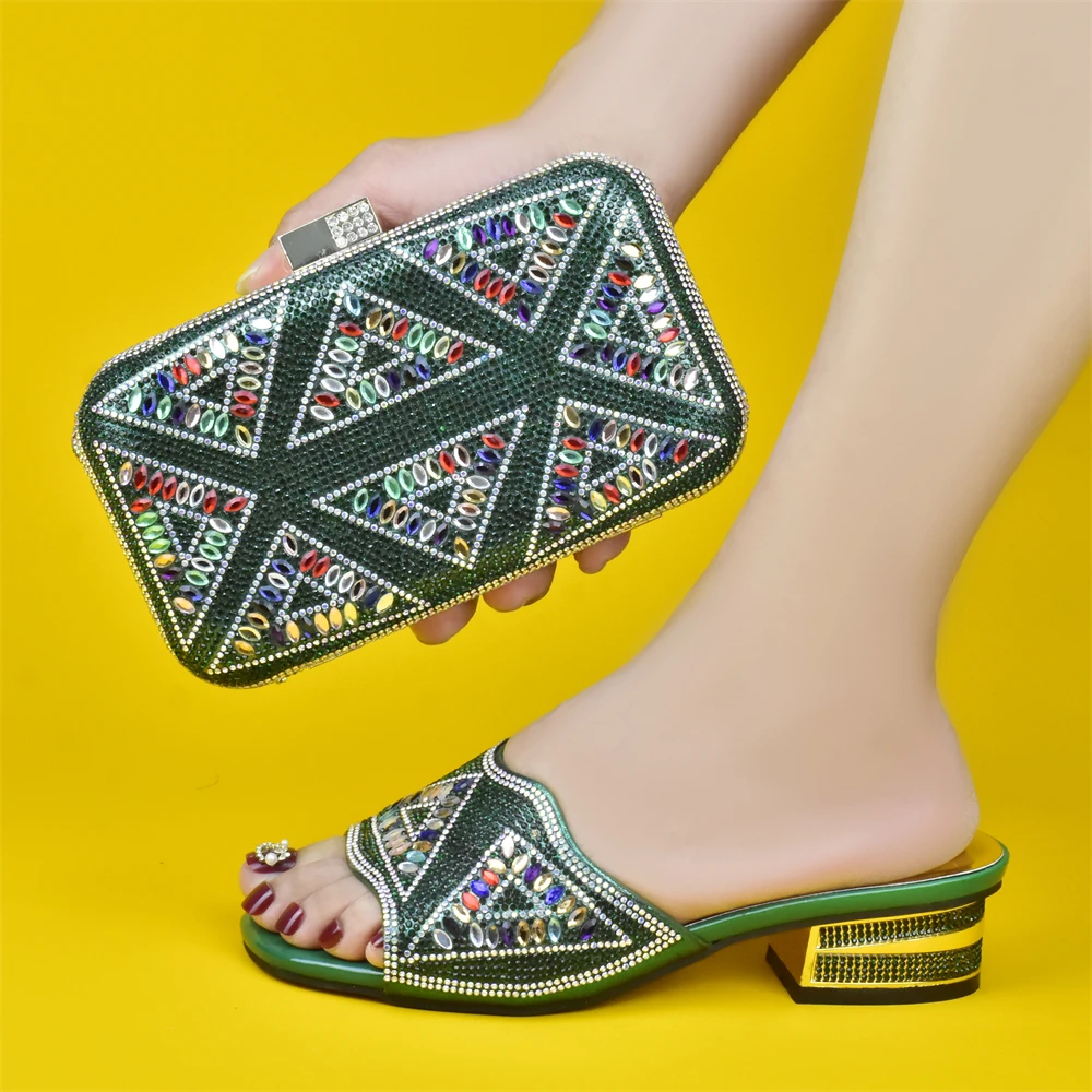 Doershow хорошая цена африканская Свадебная обувь Итальянская с подходящими сумками