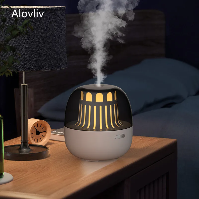 

200 мл Домашний USB увлажнитель воздуха ароматический диффузор Lighthouse с ночной лампой мини настольный очиститель воздуха ультразвуковой распылитель