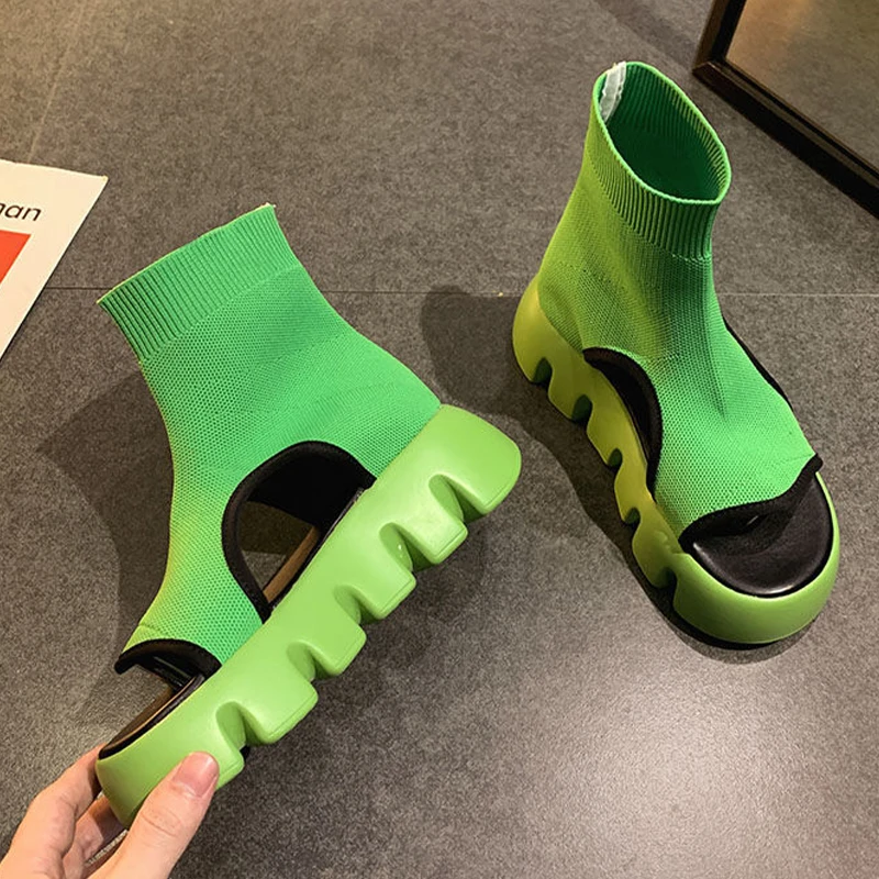 

Женские сандалии на платформе, новинка весны-лета 2022, женская обувь для бега, Повседневная Удобная обувь большого размера