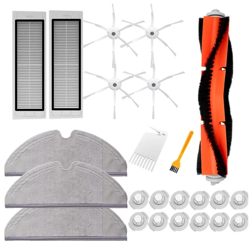 

Аксессуары для пылесоса Xiaomi Roborock S6, S60, S65, S5 Max, T6, аксессуары для уборки, боковая щетка, швабра, фильтр с резервуаром для воды