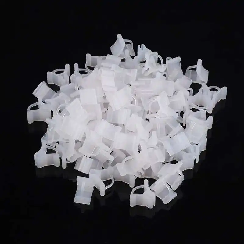 

100Pcs Vegetable Fruit Tree Seedling Nursery Plastic Plants Grafting Clips Gardening Tools for grafting eggplant, watermelon