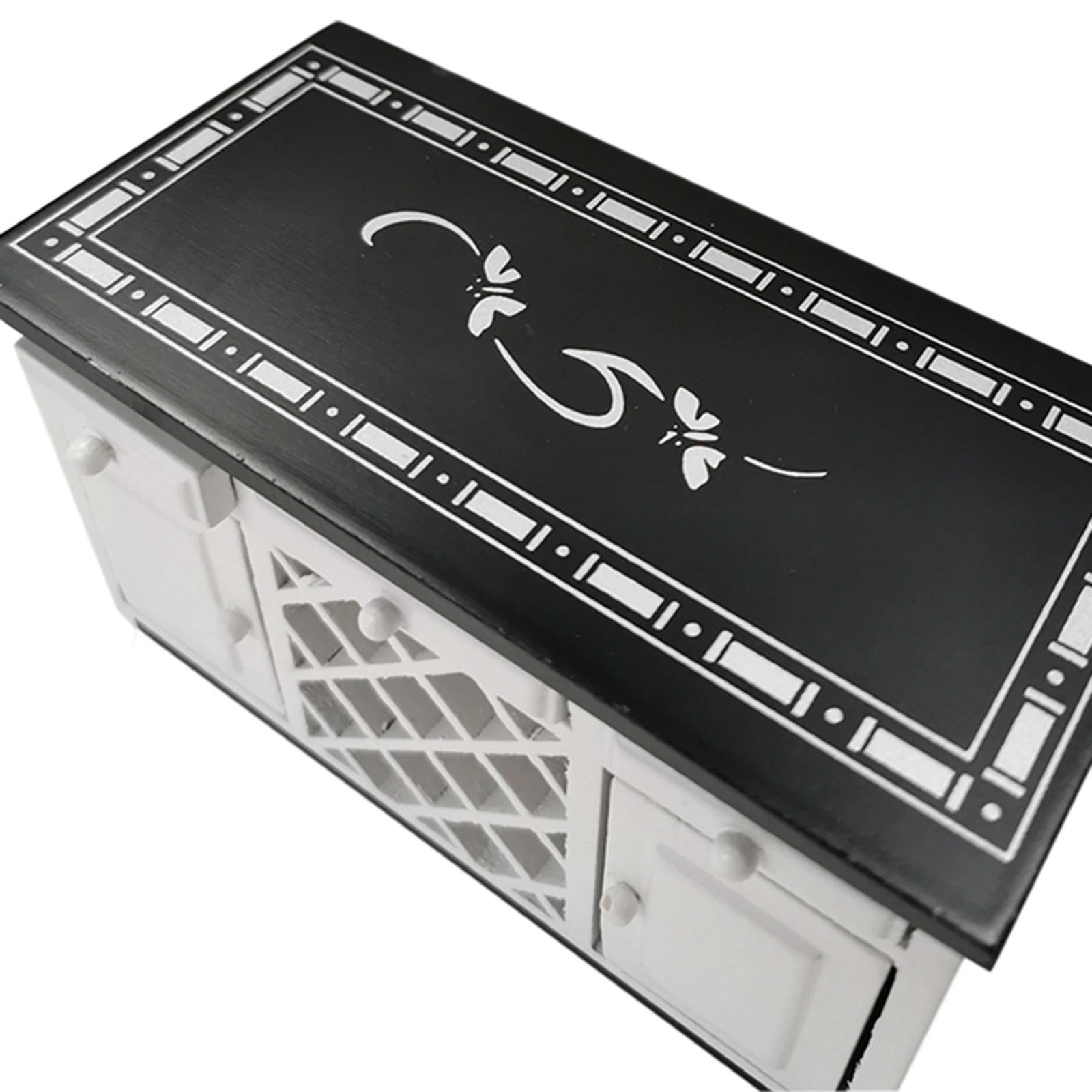 112 scale dollhouse birch wood modern kitchen cooking cabinet stove sink basin set dining room furniture miniature toys free global shipping