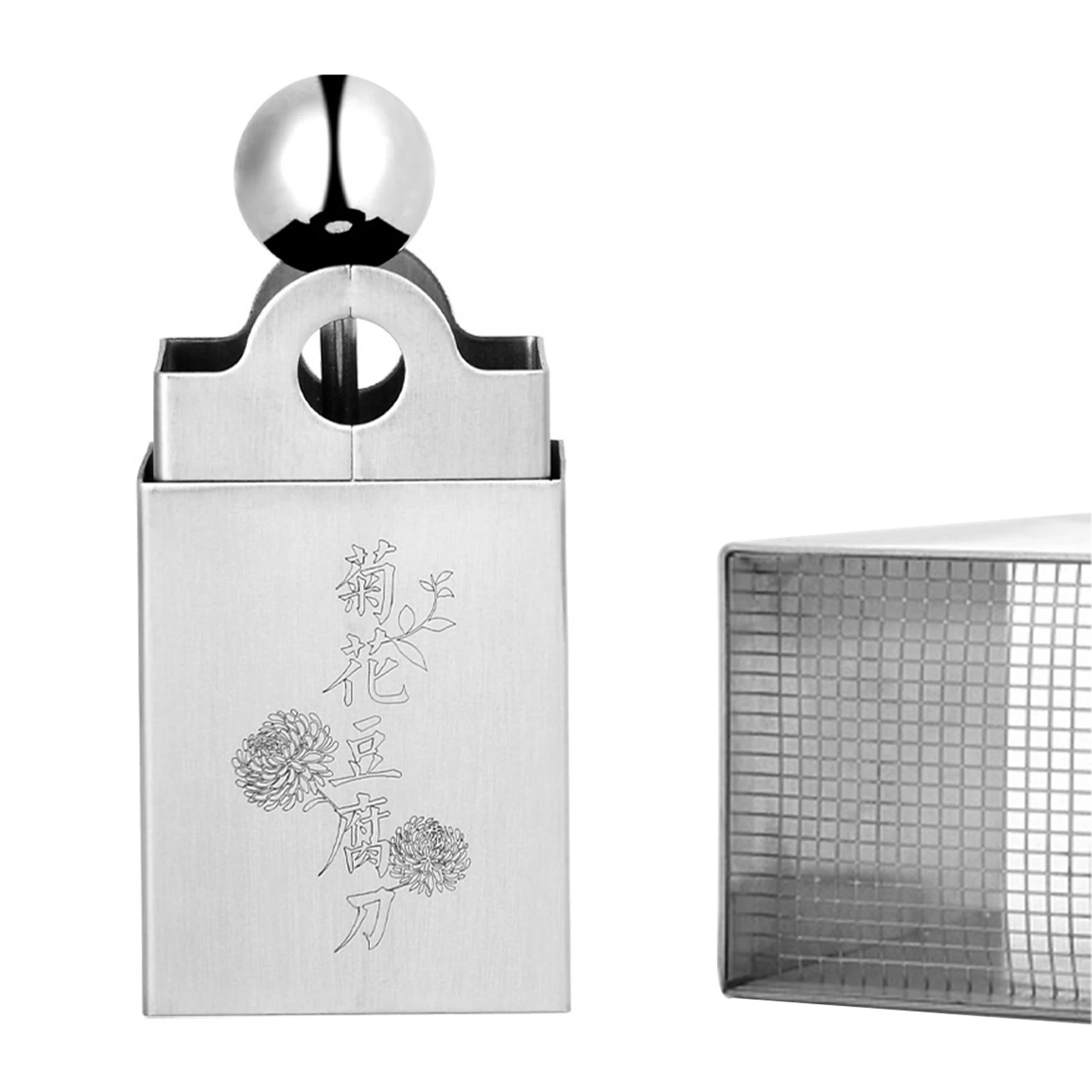 

Dorm Essentials Tofu Press Slicer Shaped Tool Grater Kitchen Cooking Multifunctional Sturdy Restaurant Supplies Stainless Steel