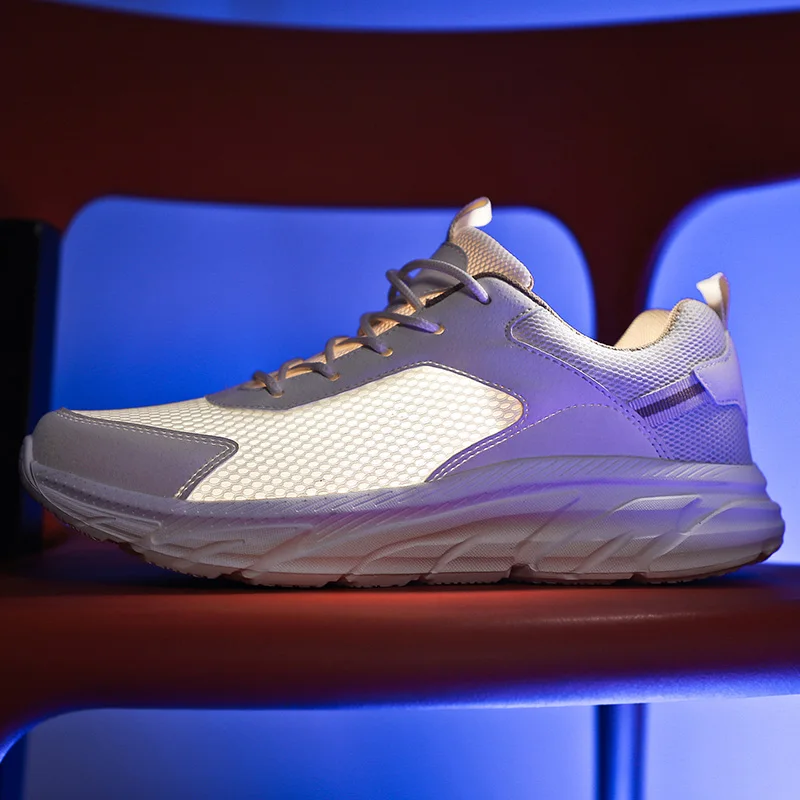 Large Size 38-48 Ultra-light Men Shoes Mesh Breathable Running Shoes Men Sneakers Soft Bottom Fashion Walking Sports Shoes
