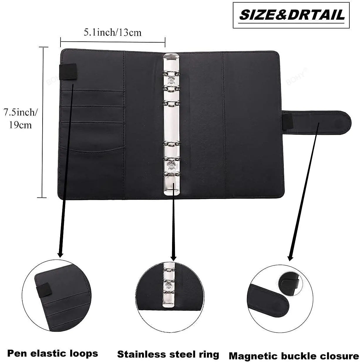 Новые бумажные карманы с 6 отверстиями пластиковые бумажники на молнии конверты