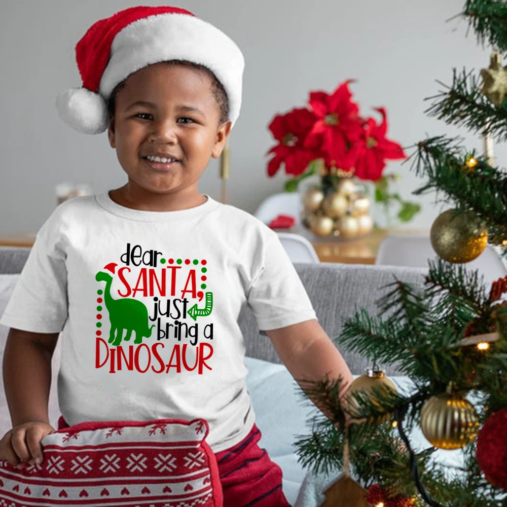 

Cute Print Christmas Baby Boys Tshirt Kids T-Shirts Children Holidays Casual Girls Top Christmas Tee Shirts 4-6y Boy Clothes