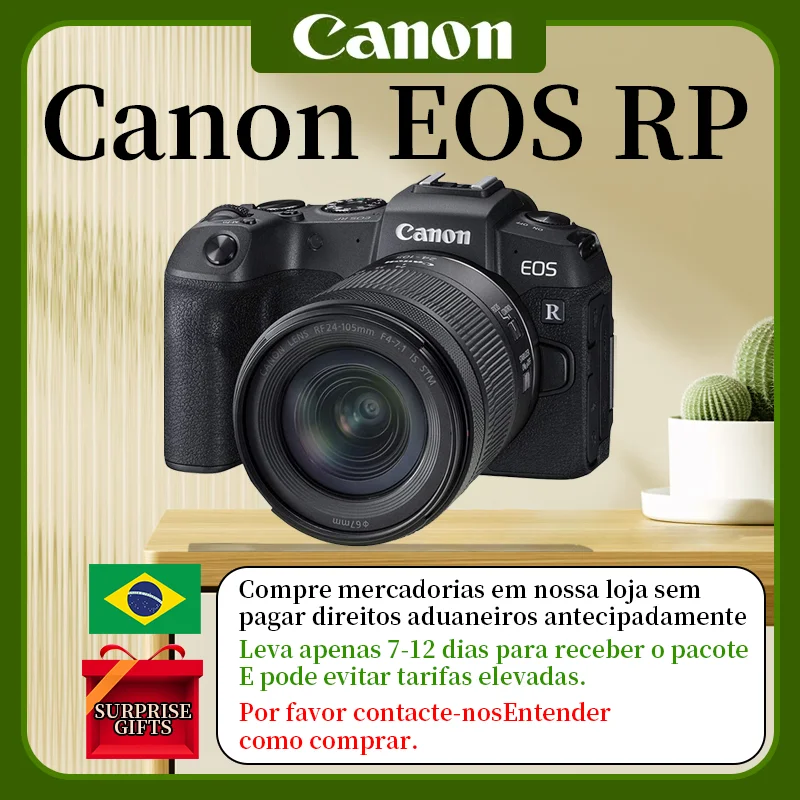 Canon EOS RP полнокадровая беззеркальная цифровая профессиональная камера 4K