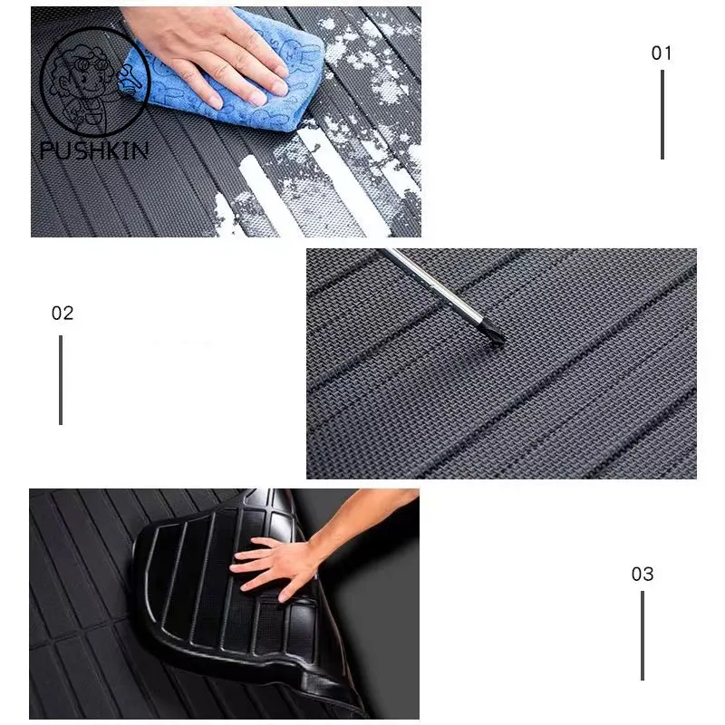 Коврик для багажника автомобиля GWM Haval H6 3th 2022 2023 2024 водонепроницаемый напольный