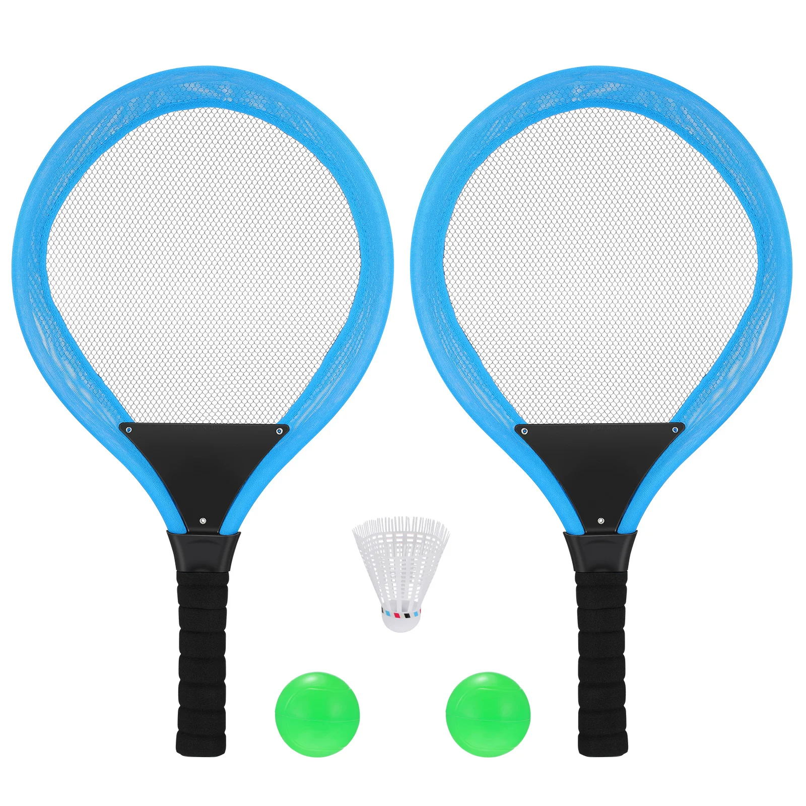

1 Set Badminton Tennis Rackets Kit Elastic Mesh Badminton Racquets Set for Kids Outdoors Play