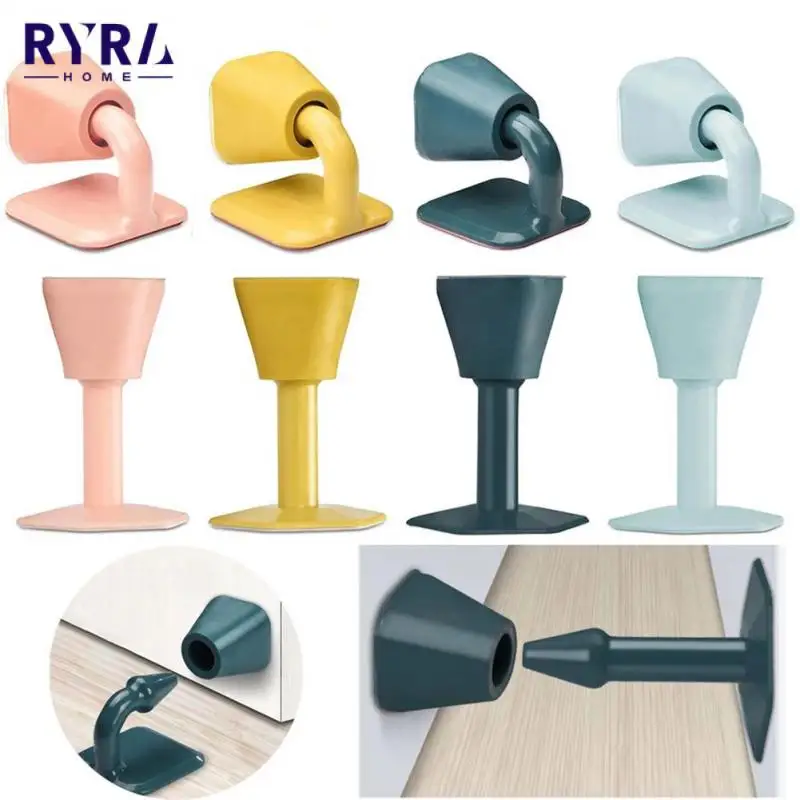 

Silicone Door Stopper Self Adheisve Door Wall Buffer Practical Floor Protector Non-Pouch Anti-bump Door Holder Home Door Stops