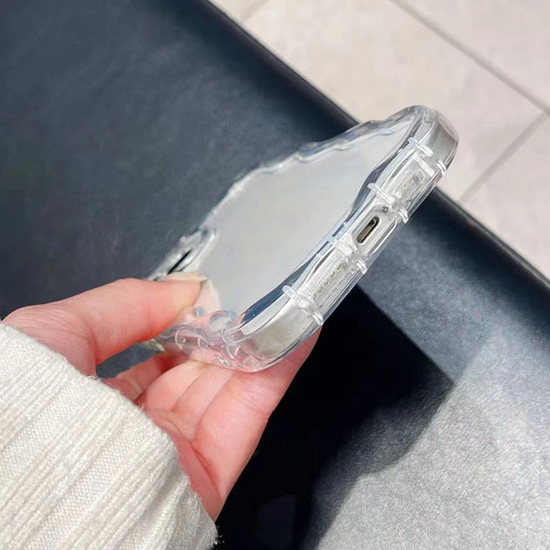 Кремовый волнистый простой чехол для VIVO Y95 Y91C Y1S Y93 Y30 Y38 Y31 Y33S Y35 Y36 Y51 Y51S Y53S Y72 Y75 Y77 Y78