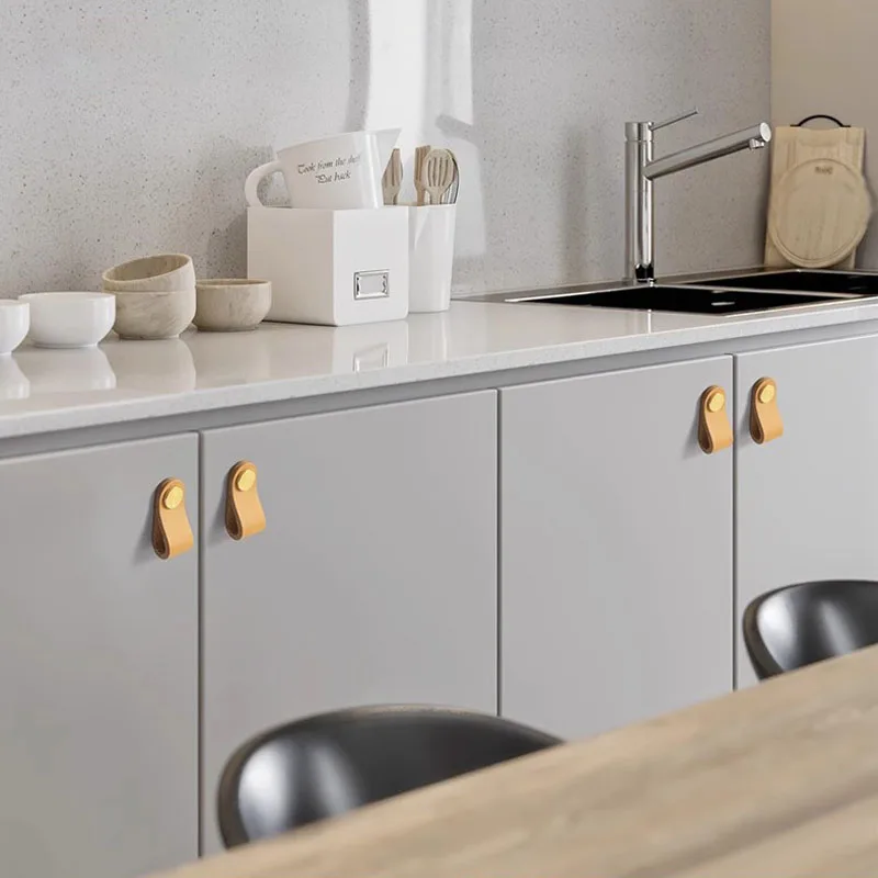 Детские антистолкновенные ручки в скандинавском стиле Мебельная ручка для ящика