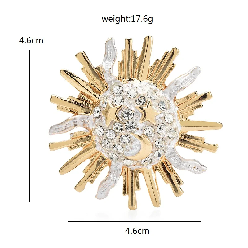 Брошь в форме солнца для женщин Wuli &amp baby