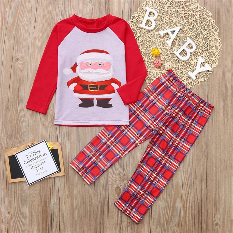 Cotton Family Matching Christmas Pajamas Long Sheeve Mother Daughter Clothing Set Winter Mom Daddy Baby Girl Boy Family Look images - 6