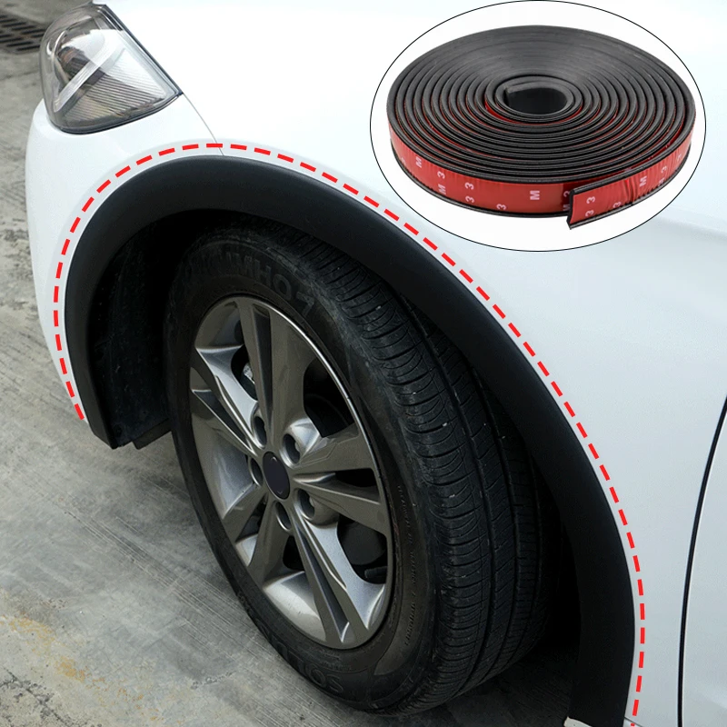 

Universal Car Bumper Stickers Strip Fender Flares Arches Wing Expander Arch Eyebrow Auto Mudguard Wheel Lip Body Sealing Strips