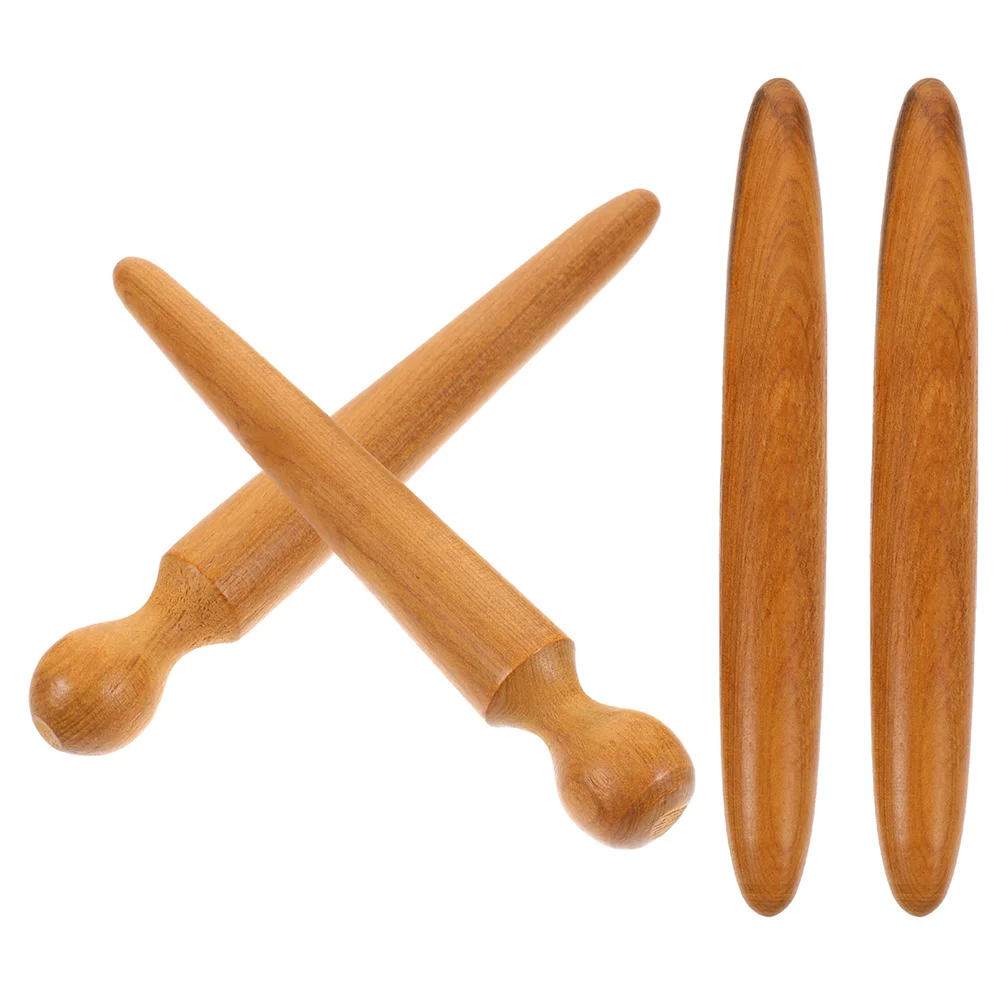 

4Pcs Wooden Foot Bars Professional Foot Acupoint Massagers Foot Sticks